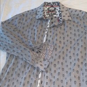 Dress shirt skull